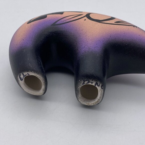 Native American Navajo Pottery Spirit bear animal southwest hand painted - Picture 7 of 10